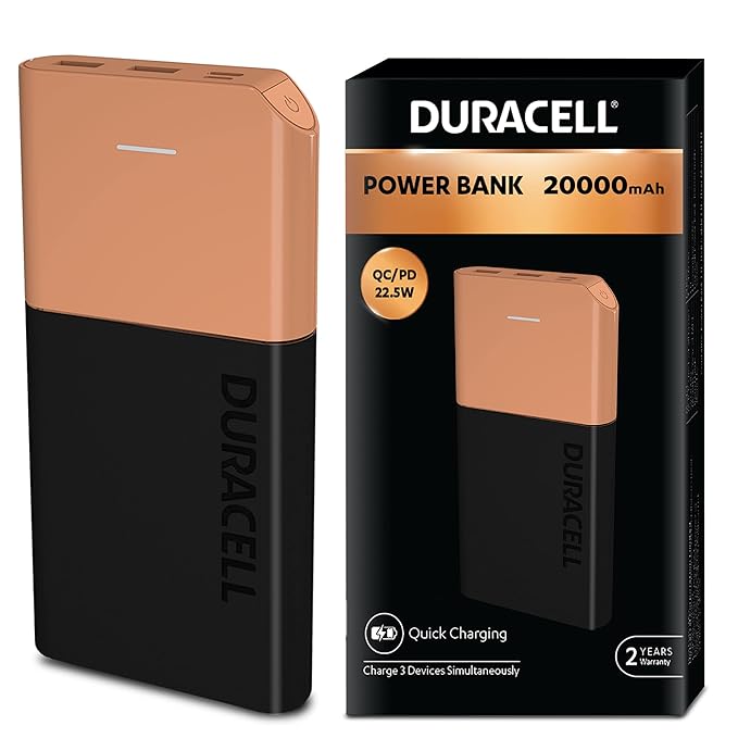 Duracell 20000 MAH Slimmest Power Bank