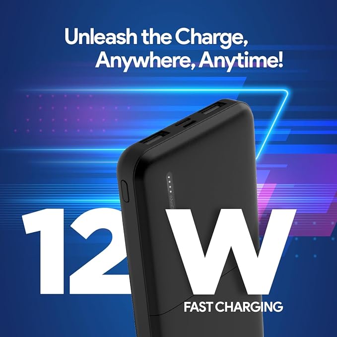 FLiX(Beetel) P10 New Launch PowerXtreme 10,000mAh Slim Power Bank USB C/Micro USB Input