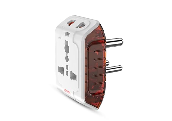 Goldmedal Curve Plus 202042 Plastic Spice 3-Pin 240V Universal Travel Adaptor