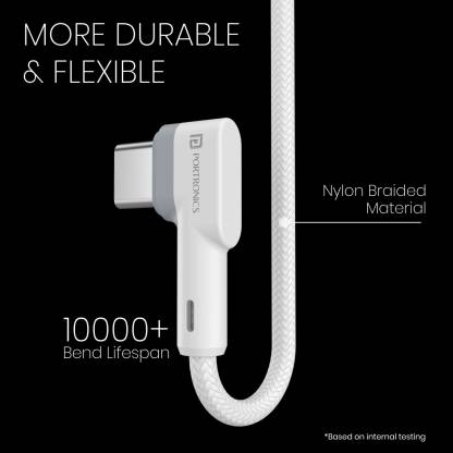 Portronics Konnect L POR-1403 Fast Charging 3A Type-C Cable