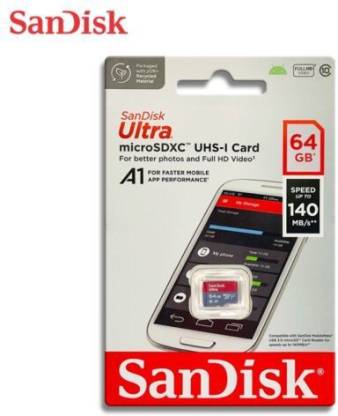 SanDisk Ultra 64GB microSDXC UHS-I Memory Card