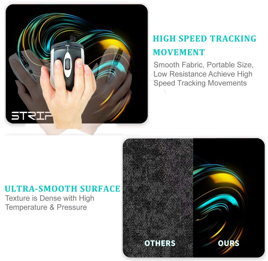 STRIFF Mpad Gaming Mouse Pad Gaming Mouse Pad, Non-Slip Rubber Base