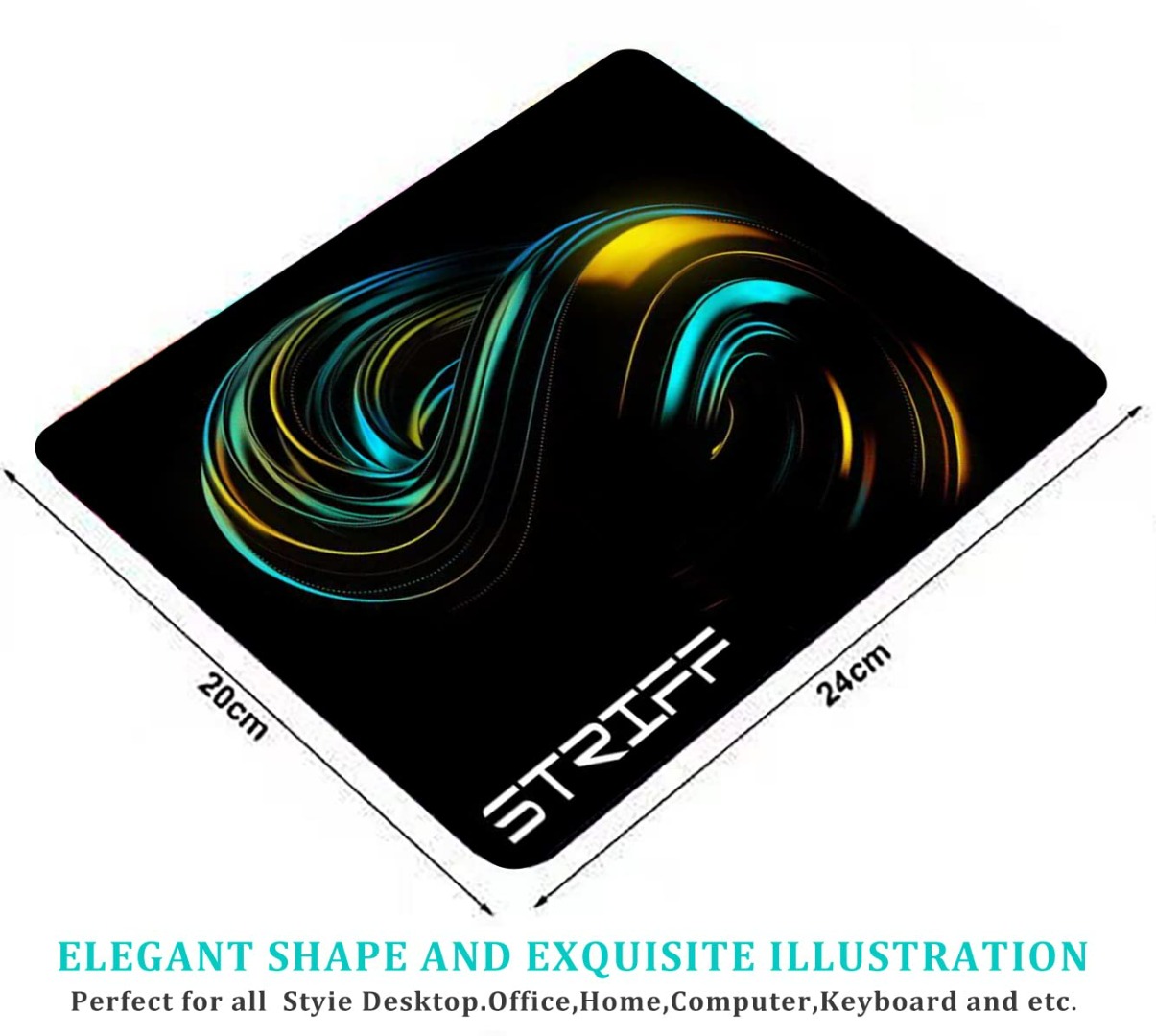 STRIFF Mpad Gaming Mouse Pad Gaming Mouse Pad, Non-Slip Rubber Base
