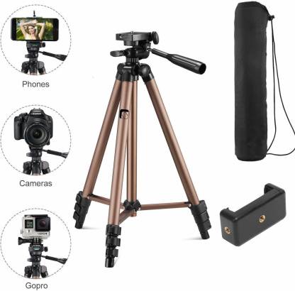 Syvo WT 3130 Aluminum Tripod with Mobile Phone Holder Mount & Carry Bag