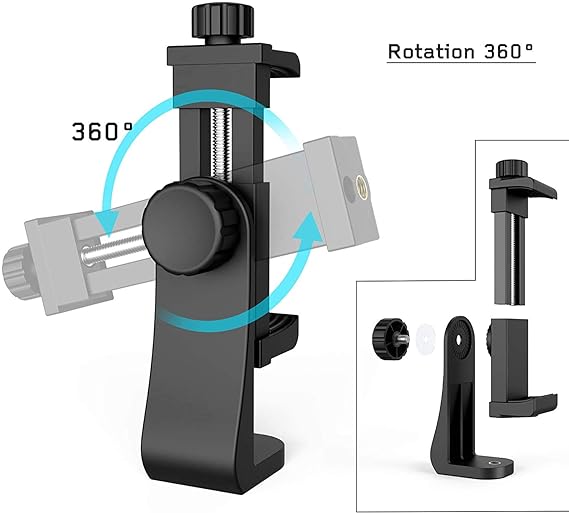 TECHONTO Cell Phone Holder with Adjustable Clamp
