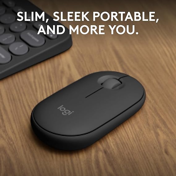 Logitech Pebble Mouse 2 M350s | Slim Bluetooth Wireless Mouse