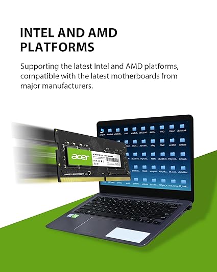 Acer SD100 8GB Single RAM 3200 MHz DDR4 CL22 1.2V Laptop Computer Memory