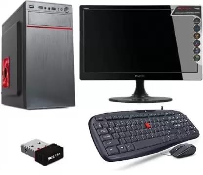 Core I5 Desktop Computer | Core I5-650 | Windows 10 Pro | 19-Inch Led Monitor | Ms Office | Office & Home Pc (Black) (New)