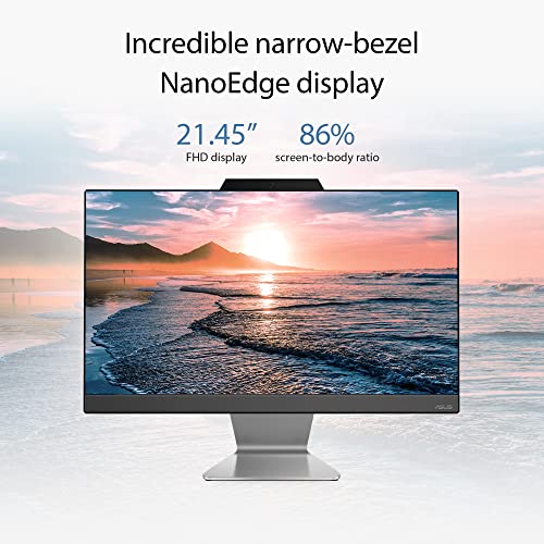 Asus Aio A3202 | 21.45inch | 12Th Gen | Intel Core I3-1215U | All-In-One Pc (Fhd/8Gb/256Gb/Windows 11/Ms Office 365 Basic (1Year)/Office 2024/Black/4.84 Kg) | With Wireless Keyboard & Mouse | A3202Wba-Bpb010Ws