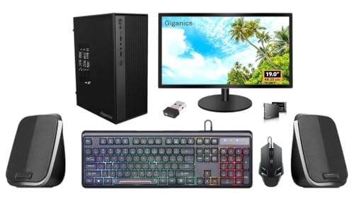 All-In-One Desktop Computer Set | I5 4Th Gen | 19inch Hd Led Monitor | Rgb Keyboard & Mouse | Wifi | Windows 11 Pro | Ms Office | Speaker