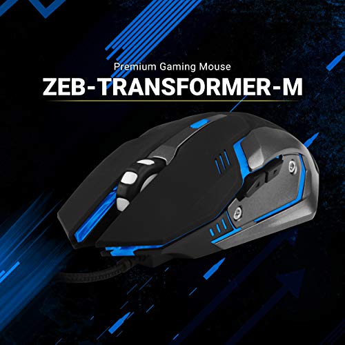 Zebronics Zeb-Transformer-M Optical USB Gaming Mouse with LED Effect