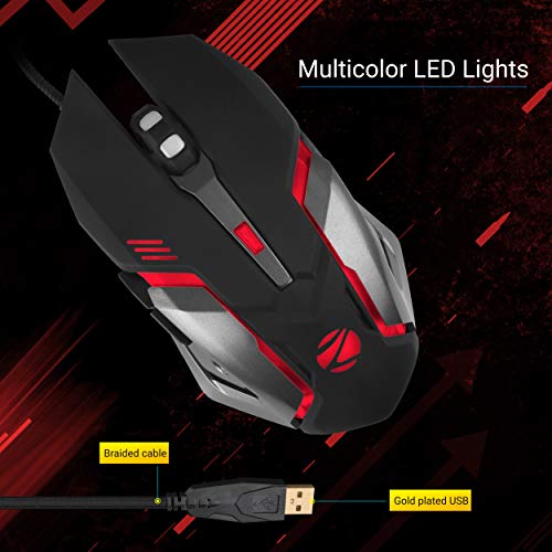 Zebronics Zeb-Transformer-M Optical USB Gaming Mouse with LED Effect