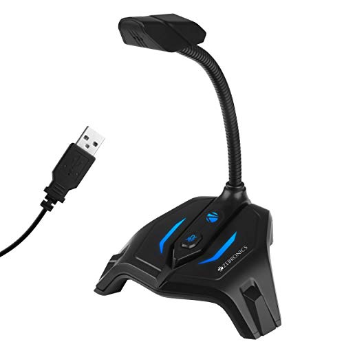 Zebronics Zeb-Klarity USB Gaming Mic for Recording / Streaming (PC Compatible)