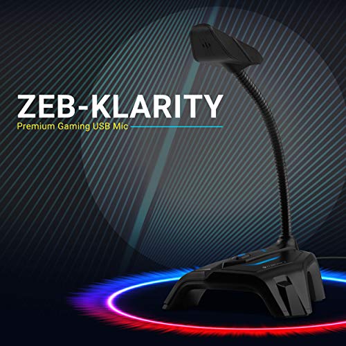 Zebronics Zeb-Klarity USB Gaming Mic for Recording / Streaming (PC Compatible)