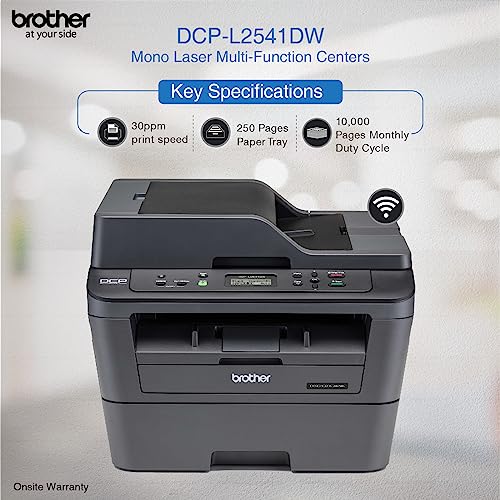 Brother DCP-L2541DW Multi Function Monochrome Laser Printer with Auto Duplex Printing & Wi-Fi
