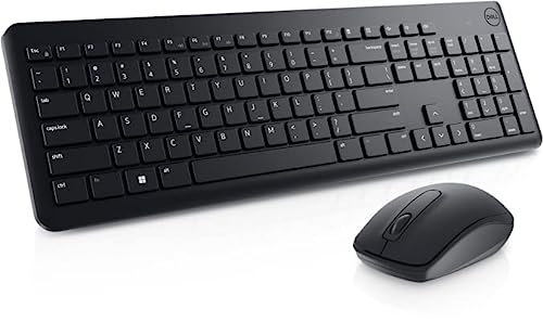 Dell USB Wireless Keyboard & Mouse Set, KM3322W, Anti-Fade & Spill Resistant Keys