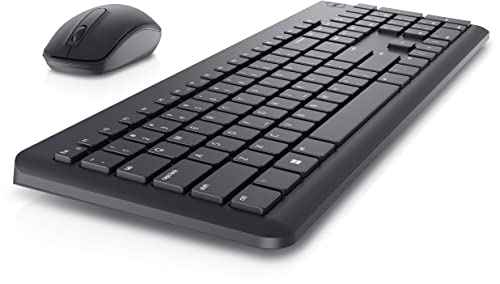 Dell USB Wireless Keyboard & Mouse Set, KM3322W, Anti-Fade & Spill Resistant Keys