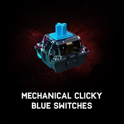 Redgear Shadow Blade Mechanical Keyboard with Drive Customization, Spectrum LED Lights