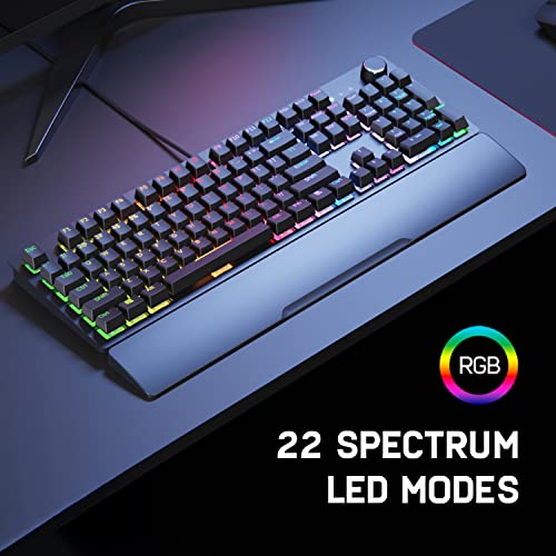 Redgear Shadow Blade Mechanical Keyboard with Drive Customization, Spectrum LED Lights