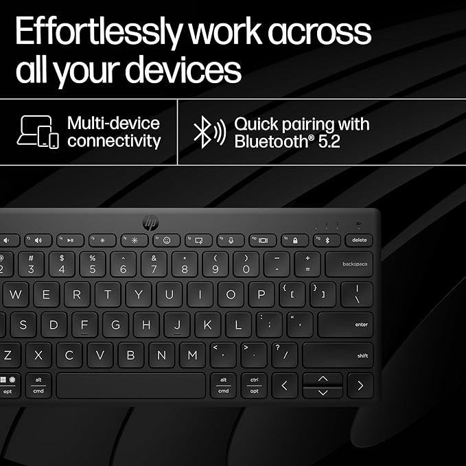 HP 350 Compact Multi-Device Bluetooth Wireless Keyboard