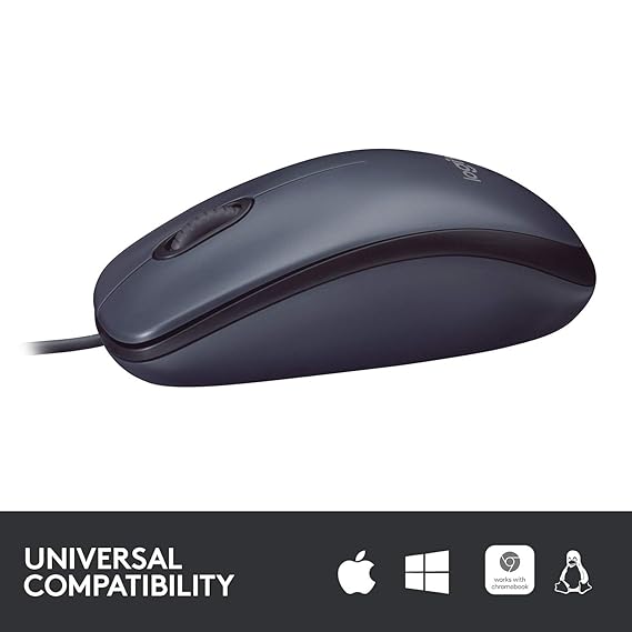 Logitech B100 Wired USB Mouse