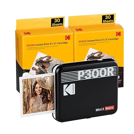 Kodak 4PASS Mini 3 Retro Portable Photo Printe
