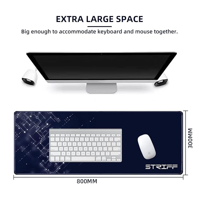 STRIFF Extended Size Gaming Mouse Pad Keyboard Mouse Pad