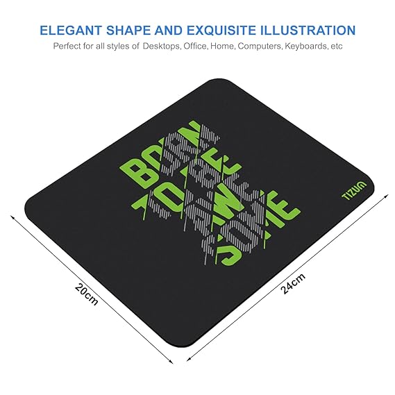 Tizum Mouse Mat with Anti-Slip Rubber Base