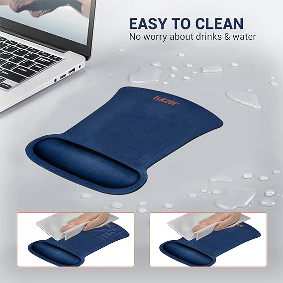 Tukzer Gel Memory Foam Cushion Mousepad with Wrist Support