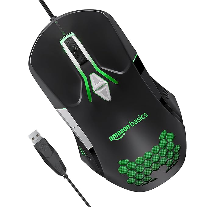 Amazon Basics Wired Gaming Mouse with RGB
