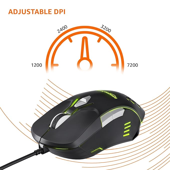 Amazon Basics Wired Gaming Mouse with RGB