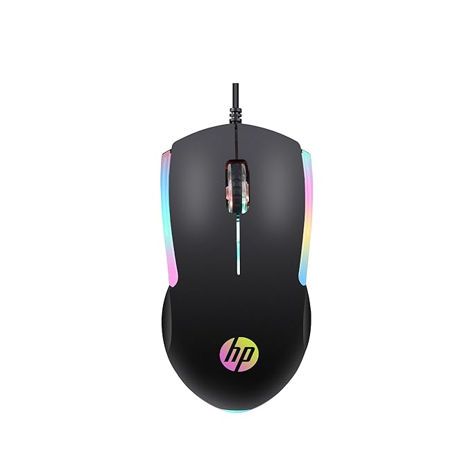 HP M160  1000 DPI Wired Gaming Optical Mouse with LED Backlight