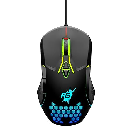 Redgear A-15 6400 DPI Wired Gaming Mouse with RGB