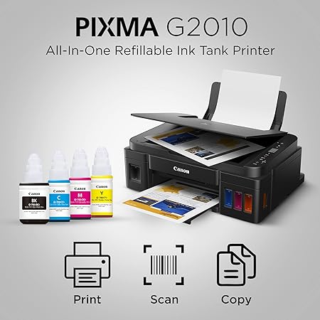 Canon PIXMA MegaTank G2010 All-in-One Ink Tank Colour Printer