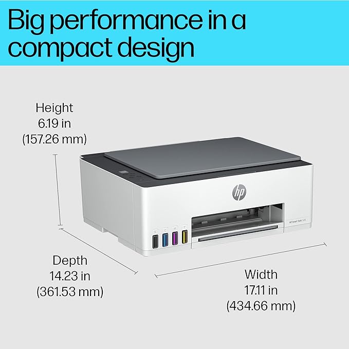 HP Smart Tank 520 All-in-one Colour Printer with 1 Extra Black Ink Bottle