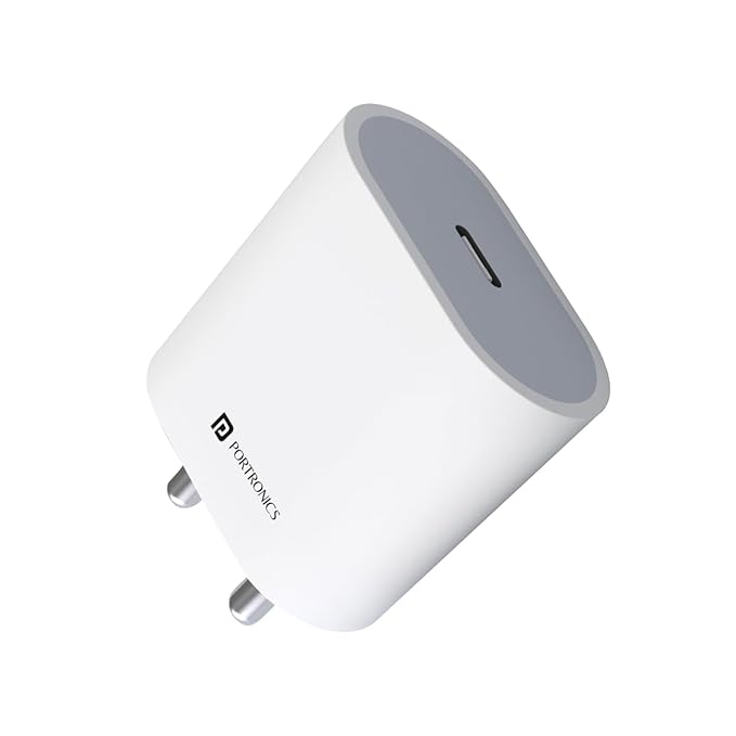 Portronics Adapto 20 Type C 20w Charger for Android