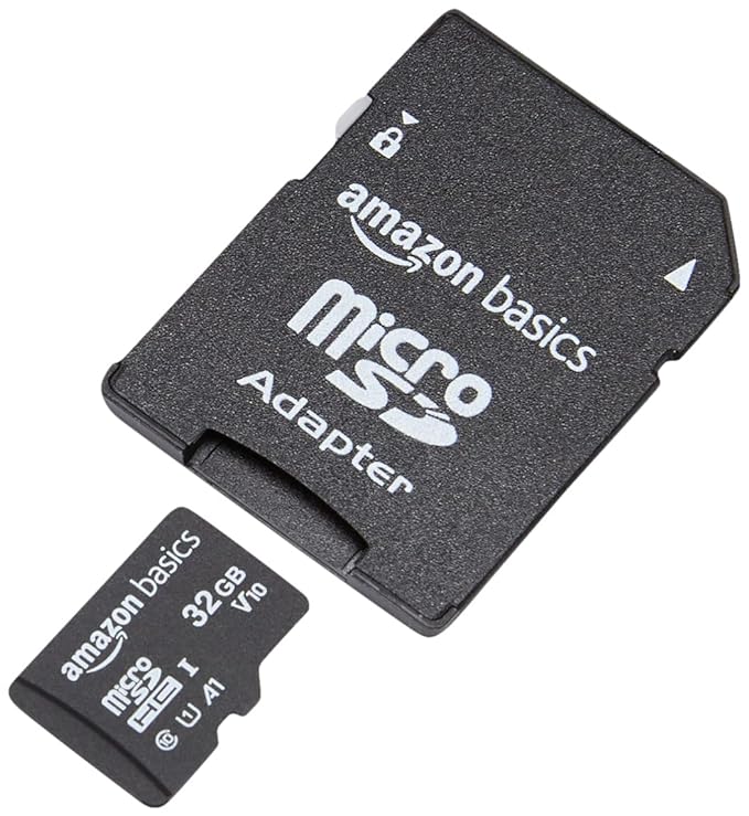 Amazon Basics 32GB MicroSDHC Memory Card with Adapter