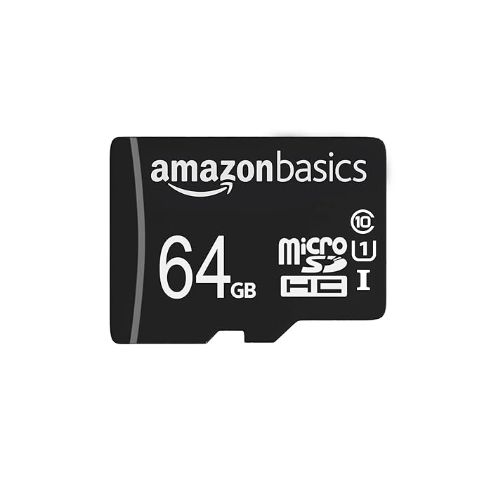 Amazon Basics Ultra Fast 64GB Micro SD Card with Adapter