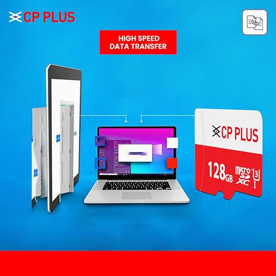 CP PLUS 128GB microSDXC Memory Card Grade UHS-3 Class 10