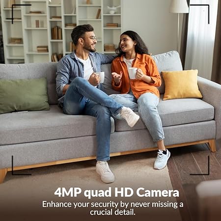 CP PLUS CP-E41A 4MP Wi-fi PT Home Security Smart Camera 360˚with Pan & Tilt