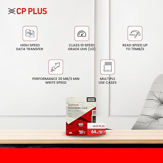 CP PLUS CP-NM64 64GB microSDXC Memory Card
