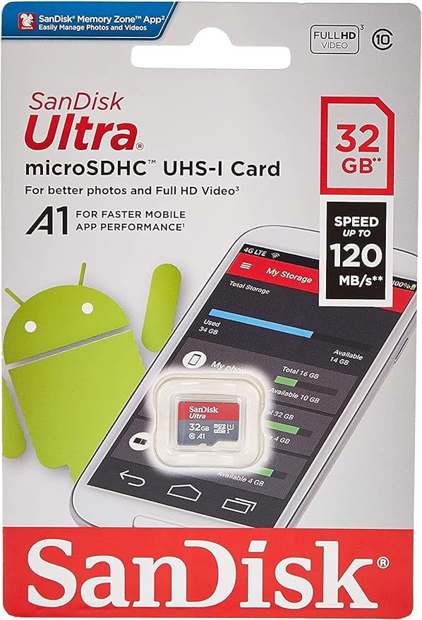 SanDisk Ultra 32GB microSD UHS-I Card