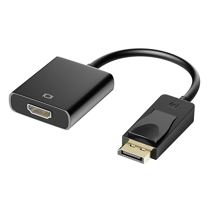 Sounce Display Port to HDMI Adapter, 1080p Display Port DP to HDMI Cable Male