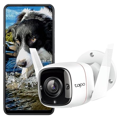 TP-Link Tapo 3MP 1296p High Definition Outdoor CCTV Security Wi-Fi Smart Camera