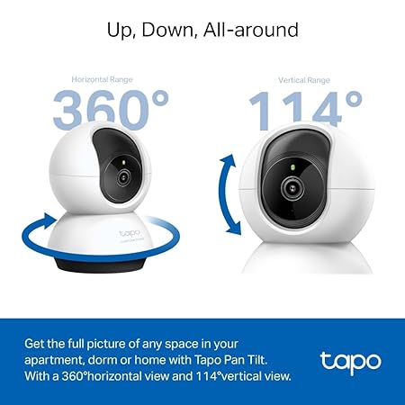 TP-Link Tapo C220 Tilt Smart AI 2K 4MP QHD 1440p Home Security Wi-Fi Camera