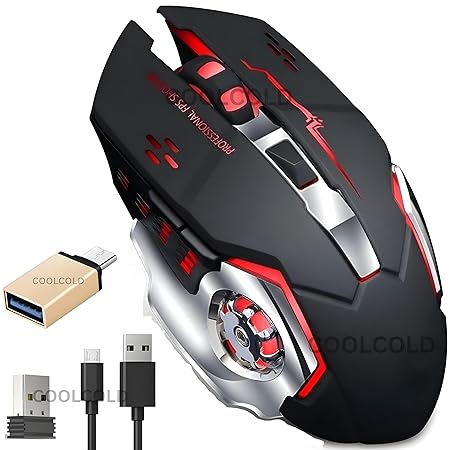 COOLCOLD Rechargeable Wireless Gaming Mouse