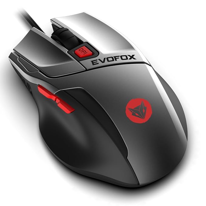 EvoFox Shade Gaming Mouse with 7 Rainbow Color Lighting