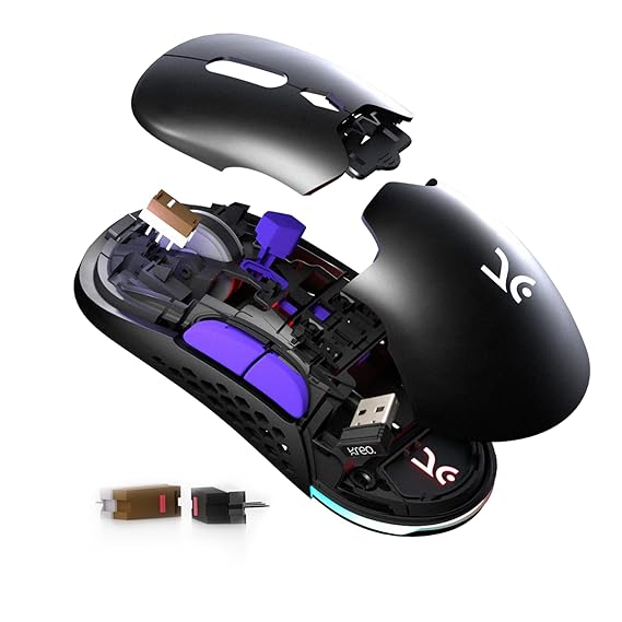 Kreo Chimera RGB USB Wireless Gaming Mouse with Hot-swappable Switches