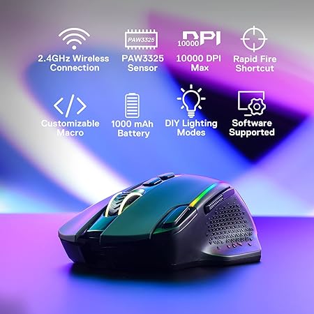 Redragon M810 Pro Wireless Gaming Mouse