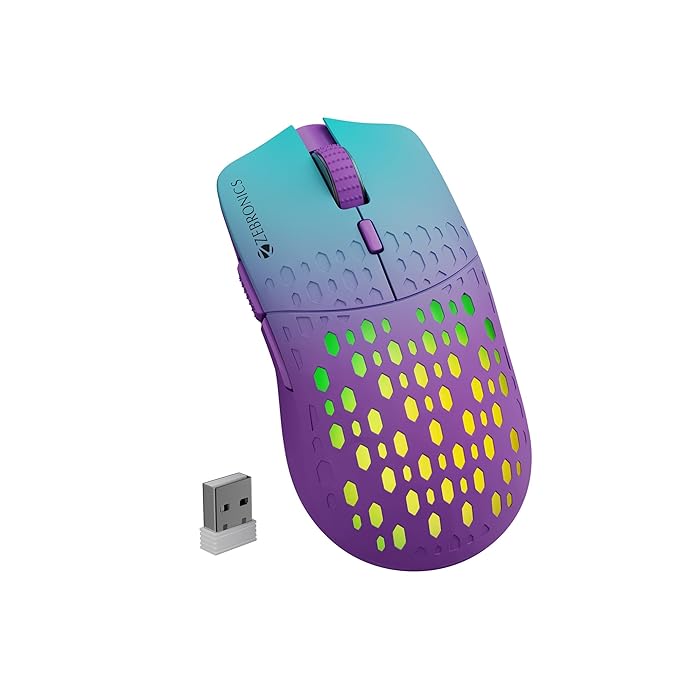 ZEBRONICS Marine Wireless Gaming Mouse with Rechargeable Battery
